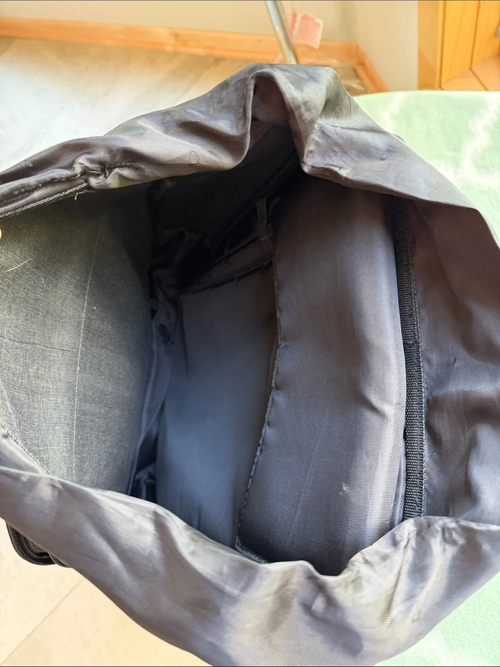 HUGO Boss Dark Olive Green and Black Men's Flap Buckle Backpack